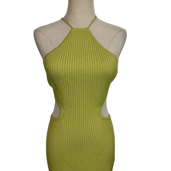 Significant Other Skye Cutout Ribbed Backless Midi Dress In Avocado sz:AU10/US6 - Picture 8 of 16